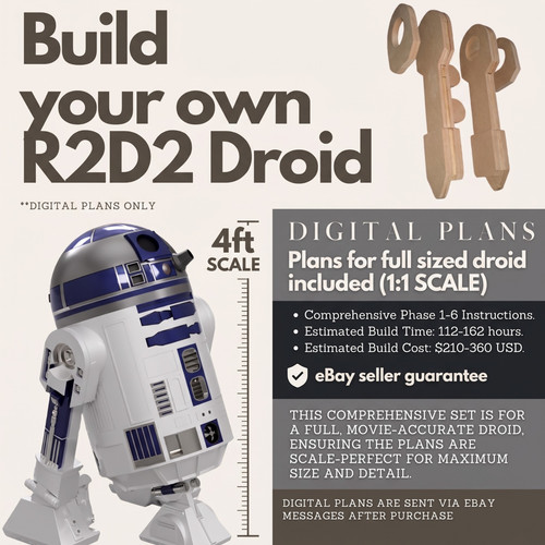Full sized r2d2 - r2d2, diy